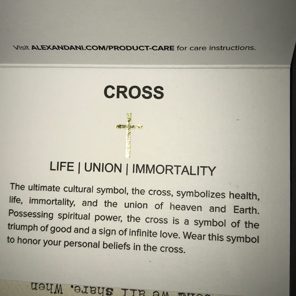 Alex and Ani gold cross earrings - Picture 3 of 5